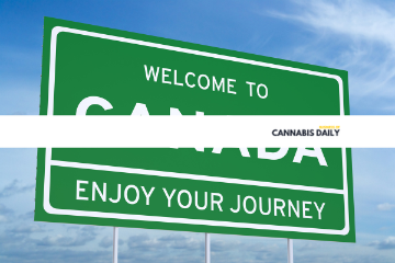 Welcome to Canada road sign